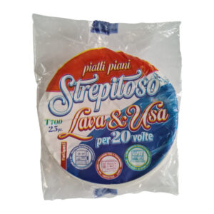 STREPITOSO PIATTI PIANI MONOUSO 25pz