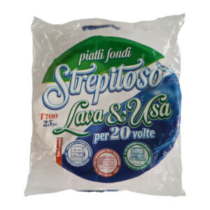 STREPITOSO PIATTI FONDI MONOUSO 25pz