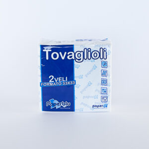 TOVAGLIOLI PAPERBLU 33x33 2veli 50pz