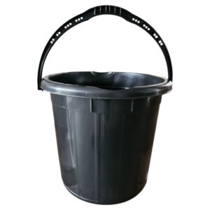 SECCHIO IN PLASTICA NERO LT.15