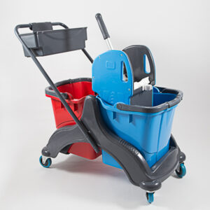 CARRELLO IN PLASTICA A 2 SECCHI 25+25lt